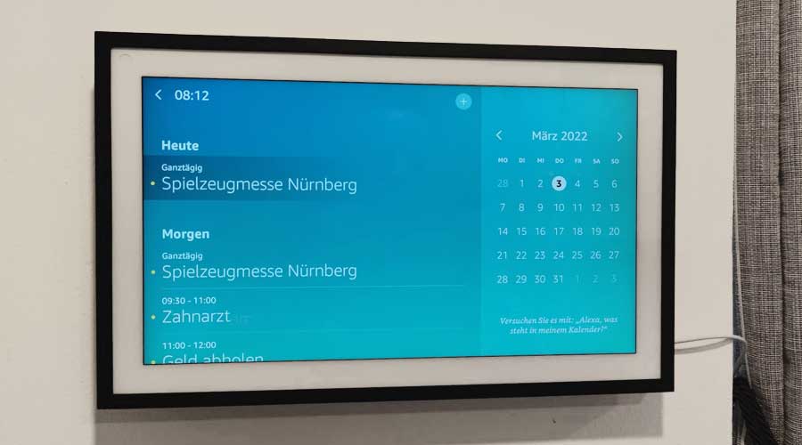 nsicht des Google Kalender