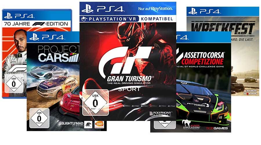 PS4 Autorenn-Spiel